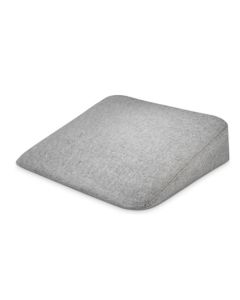 Siddekile med stofbetr&aelig;k, lysegr&aring;